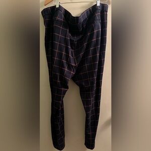 Nordstroms Plaid Blue Trousers, 3x